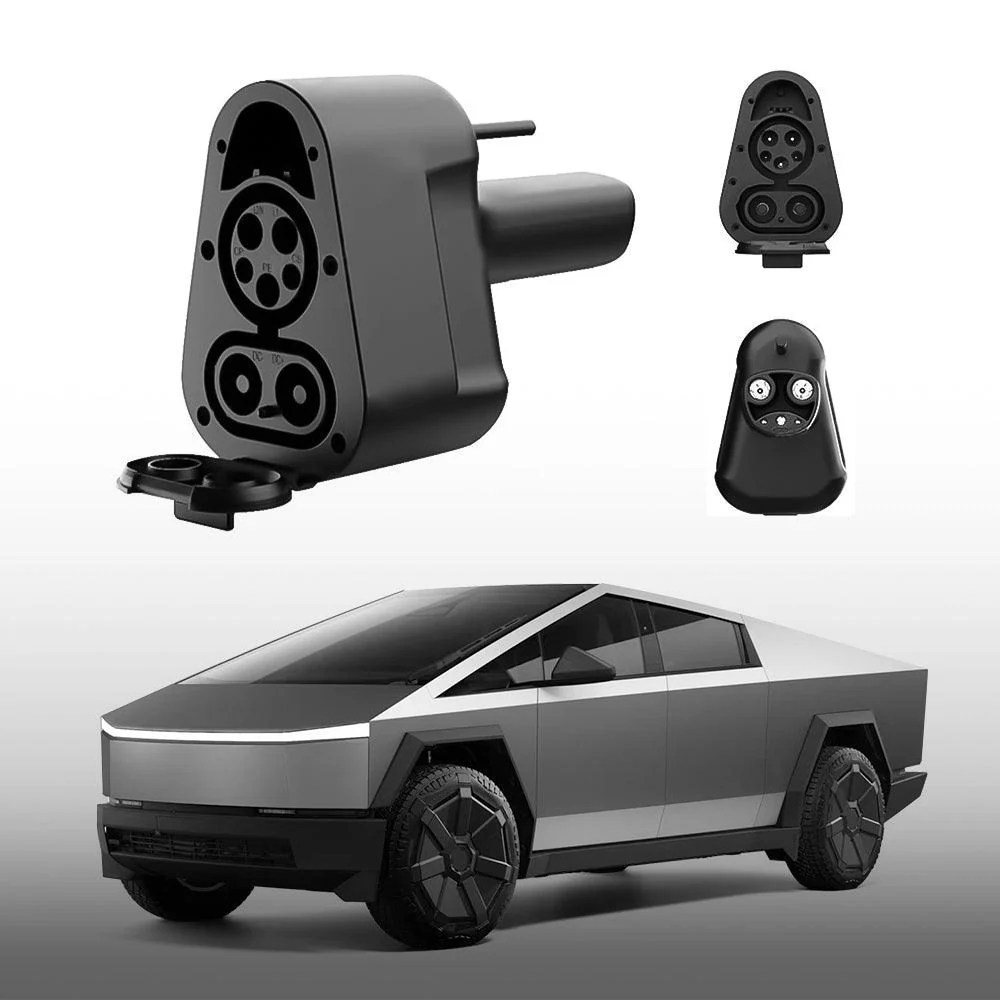 Cybertruck CCS1 x J1772 to Tesla(NACS) Gyorstöltő adapter ehhez Tesla Model 3/Y/S/X/Cybertruck