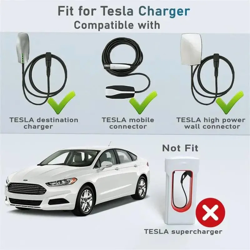Elektromos jármű töltőkábel NACS és Tesla járművekhez J1772 adaptercsatlakozóval