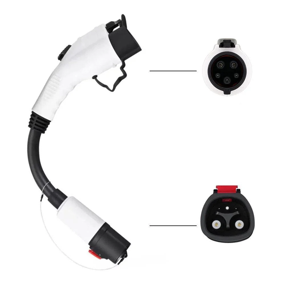 Model S/X/3/Y – J1772 Adaptertöltő 60 Amper / 250 V AC Max, 1. szintű – 2. szintű töltéshez, IP44 Időjárásálló: Tesla