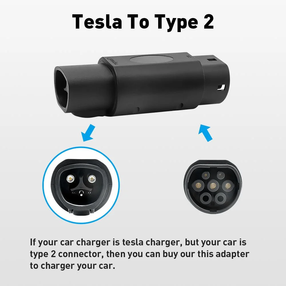 NACS/Tesla 2. típusú EV töltőadapterhez Tesla Model 3/Y/S/X/Cybertruck