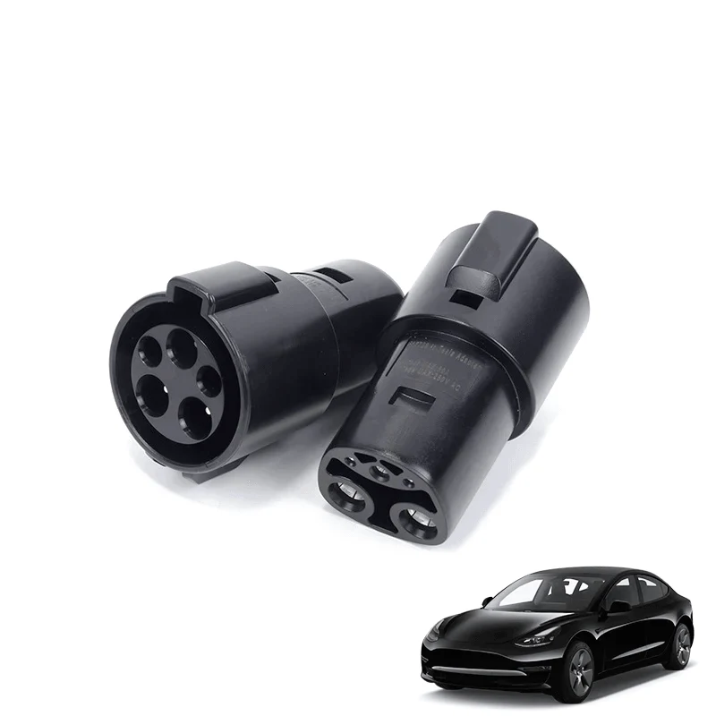 Nagy teljesítményű SAE J1772 - Tesla töltőadapter következő modellhez: S/X/3/Y | 60 250 V AC | 1-2. szintű töltőállomások...