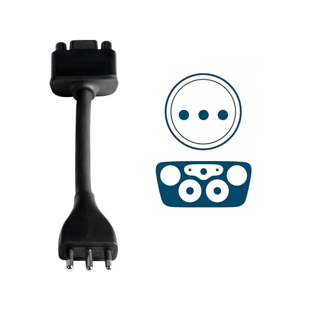 Tesla mobil csatlakozó adapter Olaszországhoz Travel Type L Dugó
