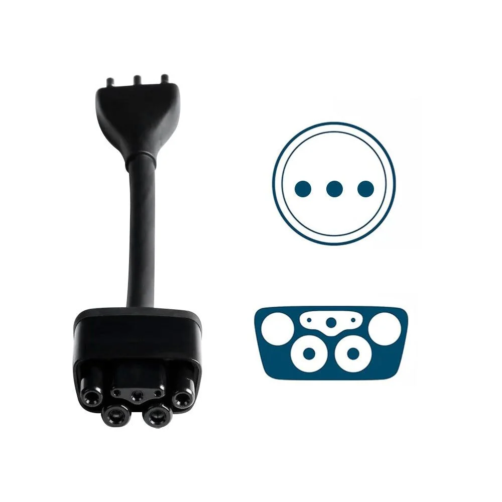 Tesla mobil csatlakozó adapter Olaszországhoz Travel Type L Dugó