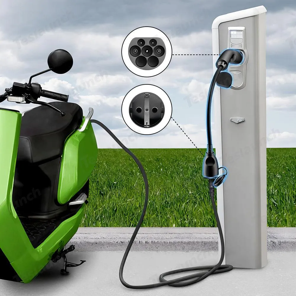 Univerzális 2-es típusú elektromos autó töltőkábel Schuko csatlakozóval