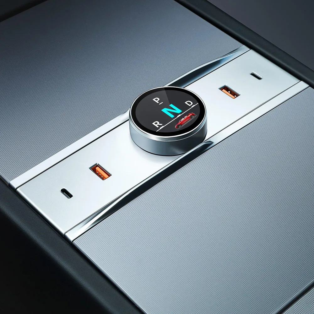 Nagy teljesítményű Tesla Model 3 sebességváltós USB hub forgó kialakítással