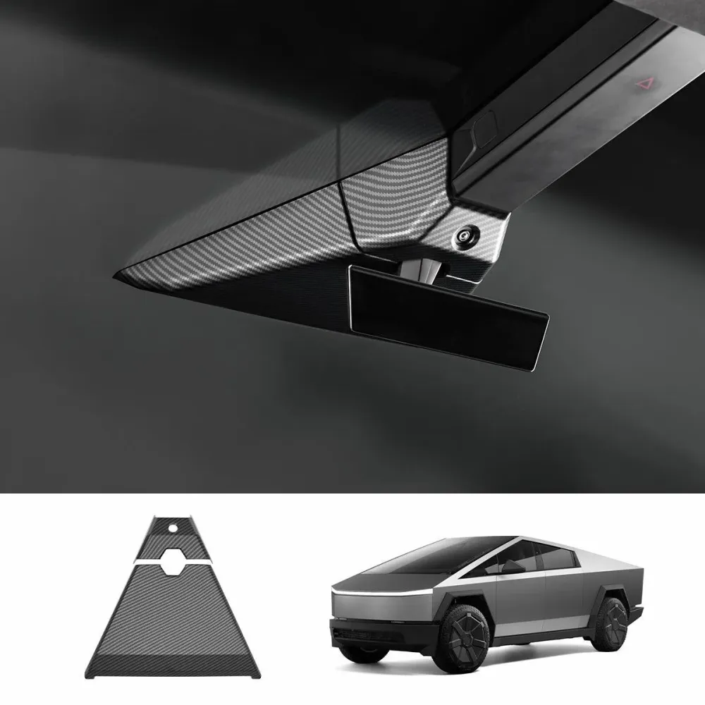 Szénszálas stílusú utastér kameraburkolat frissítés Tesla Cybertruckhoz