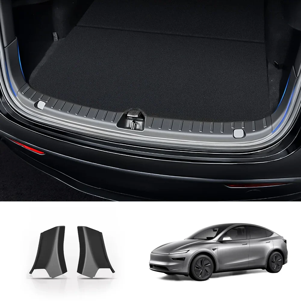 Fokozott védelemmel ellátott hátsó csomagtartó lökhárítóvédők Tesla Model Y - Védje járművét stílusosan