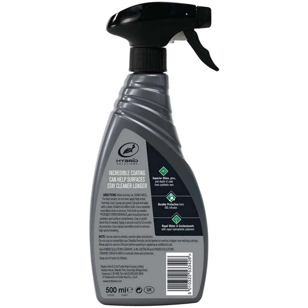 Auto Spray Sealant Turtle Wax Hybrid Solutions kerámia spray bevonat, 500 ml