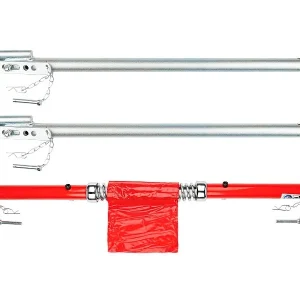 Merev vonóhorog, TÜV GS, 180 cm, rugóval, 3T
