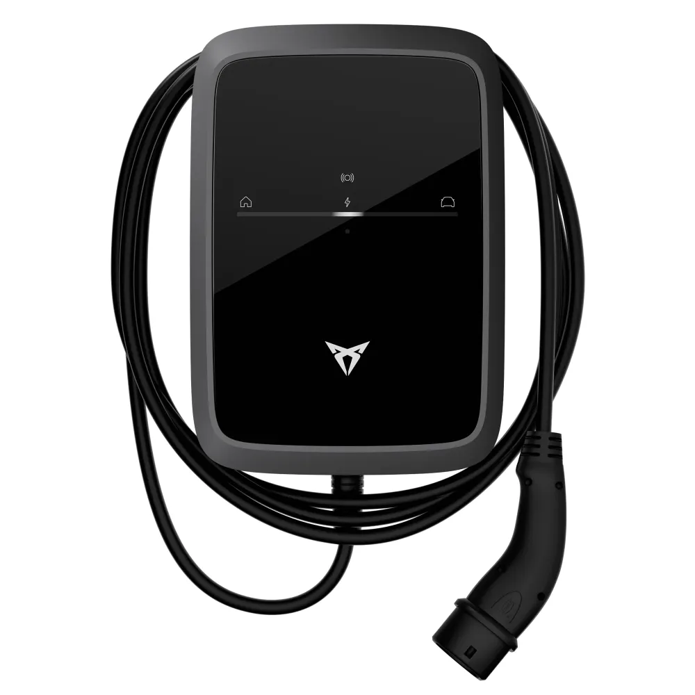 CUPRA Charger Connect 2, 11 kW-os fali doboz 7,5 m-es kábellel (2. típus), app, WLAN, PV töltés, fázisváltás