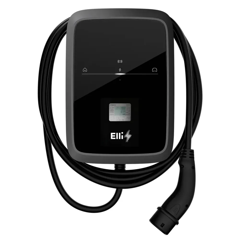 Elli Charger Pro 2, 22 kW, kalibrációs törvény, wallbox 7,5 m-es kábellel (2. típus), app, WLAN, LTE, MID villanyóra, PV t...